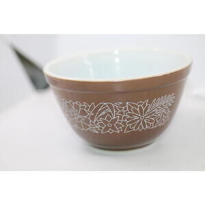 Vtg Pyrex Woodland Brown Mixing Nesting Bowls 401 Light Brown (11960)